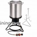 Eosphorus 6-Piece Combo Set Gas Stove Turkey Deep Fryer Steamer Cajun Sea Food Basket Aluminum Pot Outdoor Propane Backyard 30 qt. Stock Pot - B07DT188BC